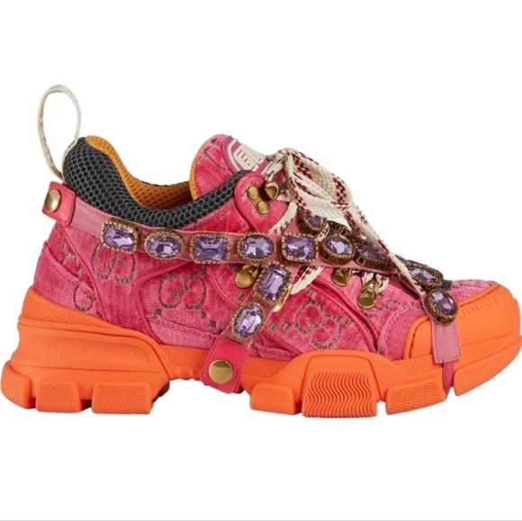 Gucci Women Flashtrek w/Pink Crystal (Special Edition) - NWT, Orginally $2250 - Picture 6 of 10